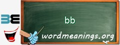 WordMeaning blackboard for bb